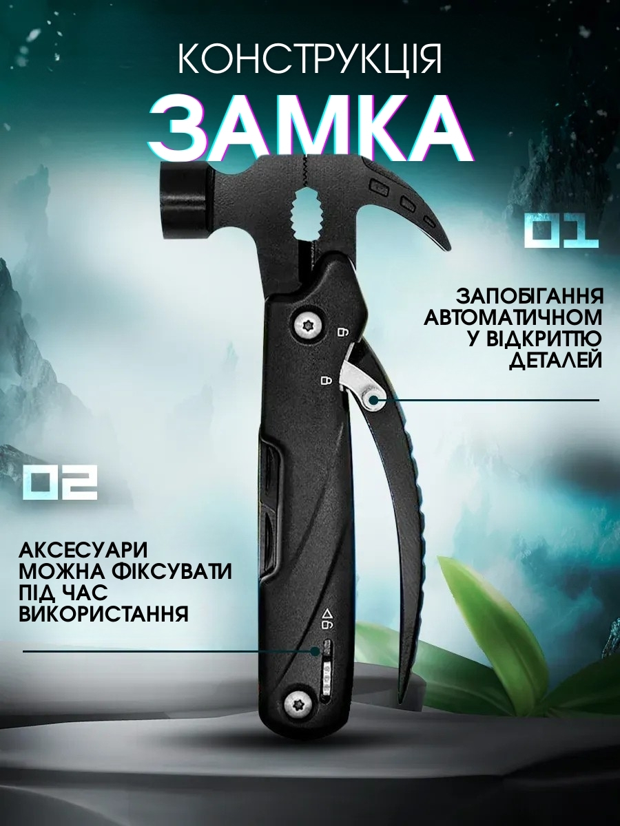 Мультитул молоток 12 в 1